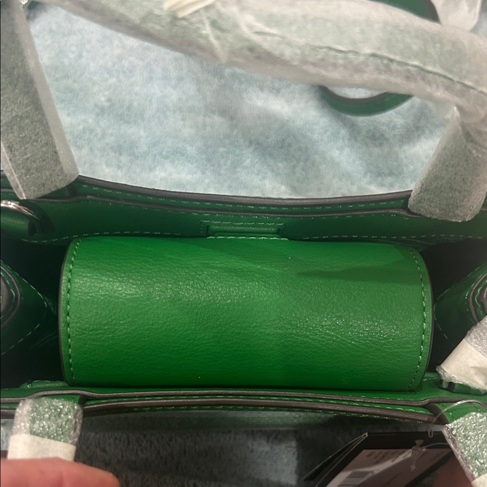 (NWT) Kate Spade Striped Green and White Sequin Crossbody Bag - Picture 5 of 7